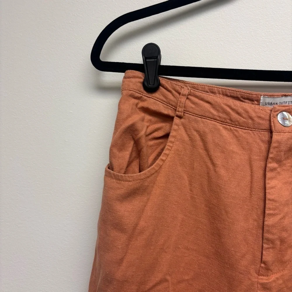 Urban Outfitters Linen Blend High Rise Pants